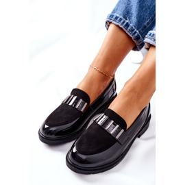 S.Barski Pantofi montius pentru femei lacuit negru 1