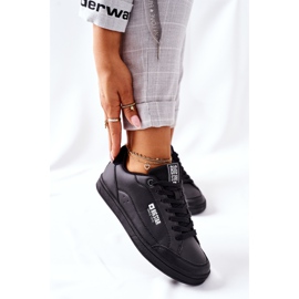 Adidași din piele pentru femei Memory Foam Big Star II274320 Negru 2
