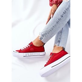 Adidași pe platforma Big Star II274025 Roșu roşu 1