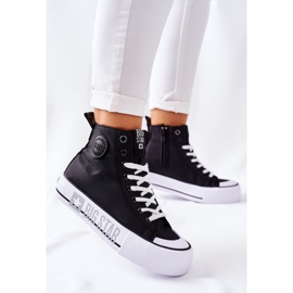 Big Star Adidași înalți pe marea stea II274012 platformă neagră negru 3