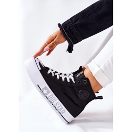 Big Star Adidași înalți pe marea stea II274012 platformă neagră negru 5