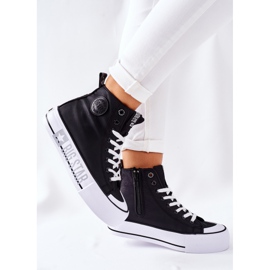 Big Star Adidași înalți pe marea stea II274012 platformă neagră negru 4