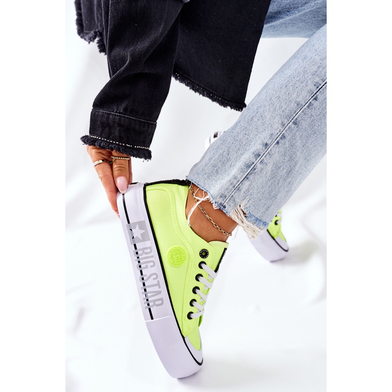 Big Star Adidași pe marea stea II274022 platformă Neon Yellow galben 2