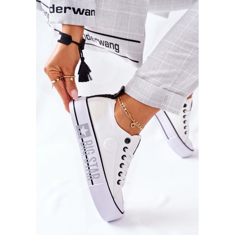 Big Star Adidași pe marea stea II274021 alb platformă 2