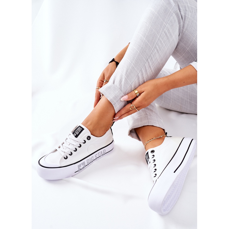 Big Star Adidași pe marea stea II274021 alb platformă 1 Big Star Adidași pe marea stea II274021 alb platformă 1