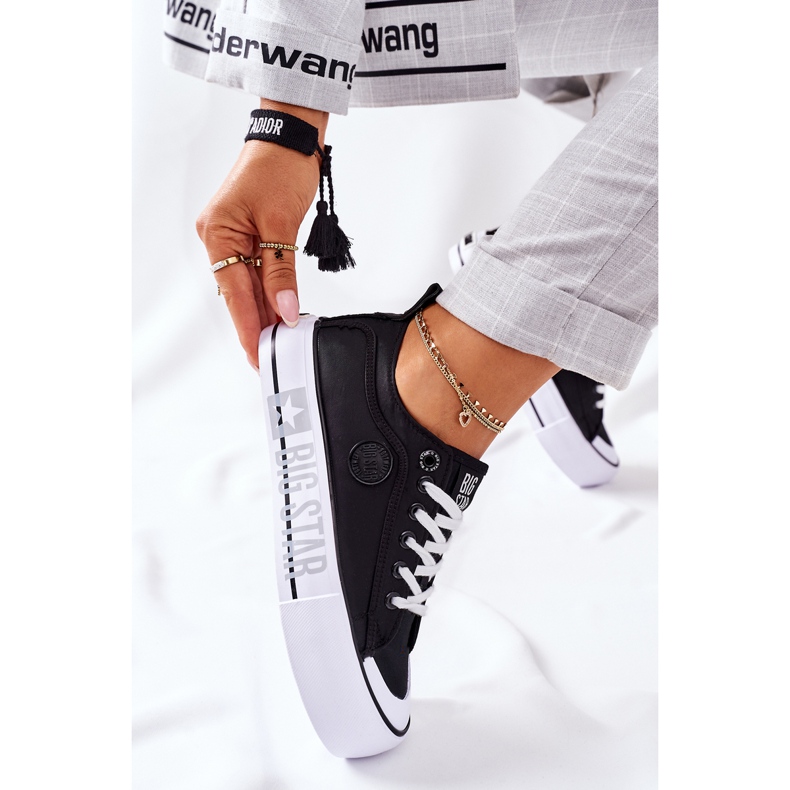 Big Star Adidași pe marea stea II274019 platformă neagră negru 1