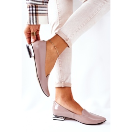 Mocasini pe toc argintiu Laura Messi 2013 Cappuccino multicolor 2 Mocasini pe toc argintiu Laura Messi 2013 Cappuccino multicolor 2