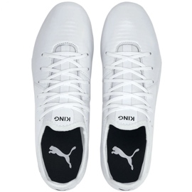 Ghete de fotbal Puma King Pro Fg M 105608 05 alb alb 1