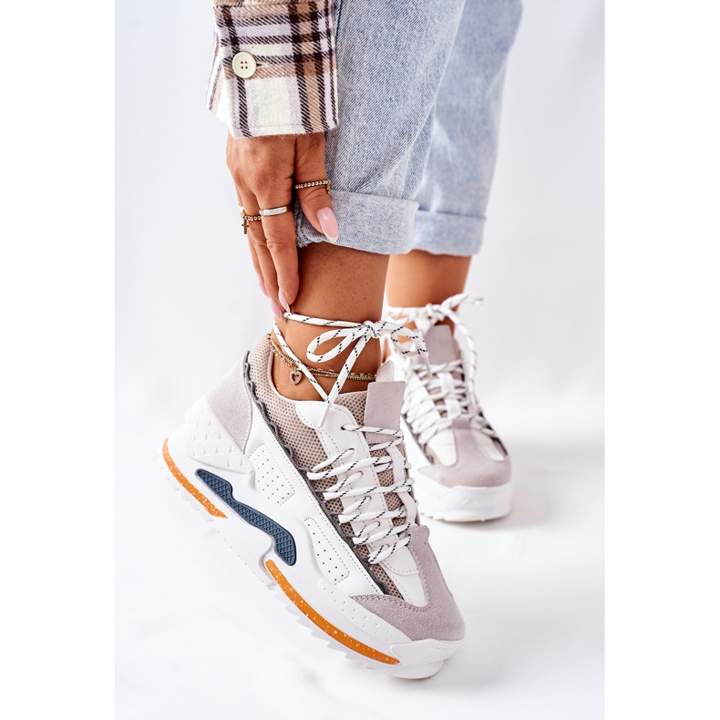 PS1 Încălțăminte sport pentru femei Adidași White Aland alb 2