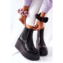 PB1 Cizme calde negre de la Montiano negru 2