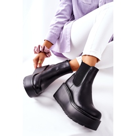 PB1 Cizme calde negre de la Montiano negru 1