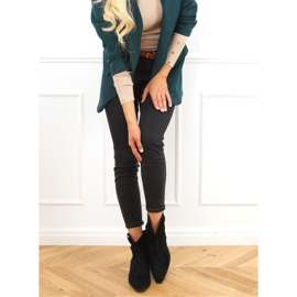 Ghete cowboy negre pentru femei 99-65 Negre negru 2