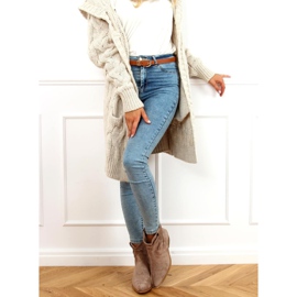 Cizme cowboy dama bej 99-65 Taupe 1