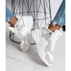 Adidași pentru femei Big Star GG274643 alb 2