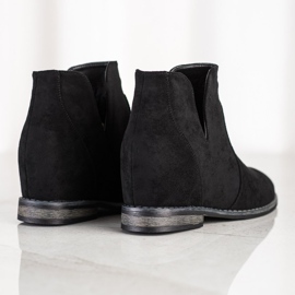 S. BARSKI Cizme de cowboy pe Koturnie S.BARSKI negru 1