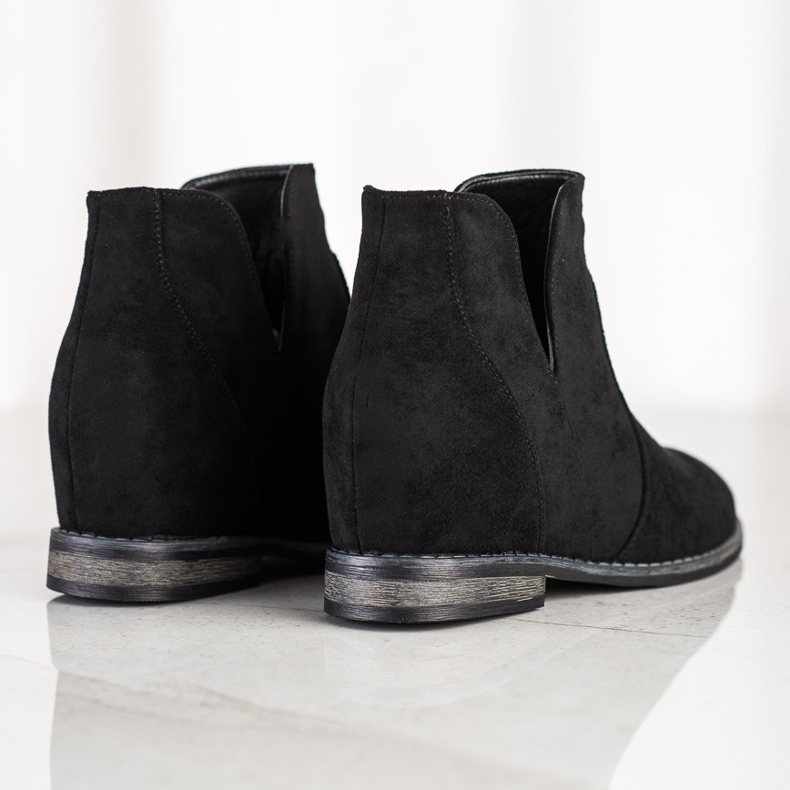 S. BARSKI Cizme de cowboy pe Koturnie S.BARSKI negru 1