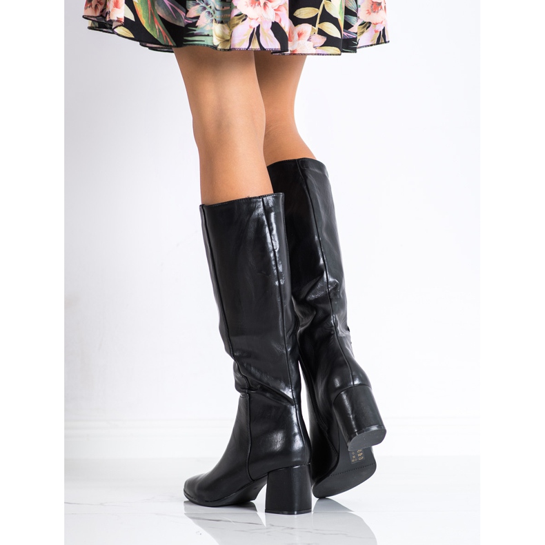 M.Daszyński Cizme calde în Spitz negru 2