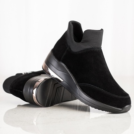 Filippo Adidași din piele pe fermoar negru 1