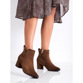 Cizme pe un post scăzut VINCEZA maro 1 Cizme pe un post scăzut VINCEZA maro 1