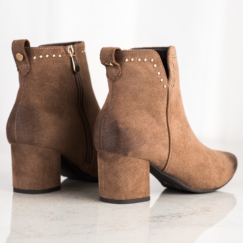 Cizme pe un post scăzut VINCEZA maro 1