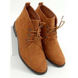 Încălțăminte cu șiret camel 8321 Camel maro 1