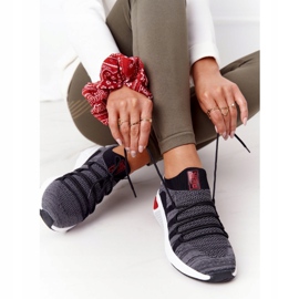 Pantofi sport pentru femei Memorie Spumă Big Star HH274532 gri închis 3