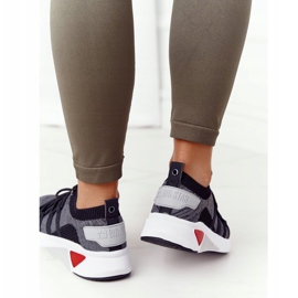 Pantofi sport pentru femei Memorie Spumă Big Star HH274532 gri închis 2