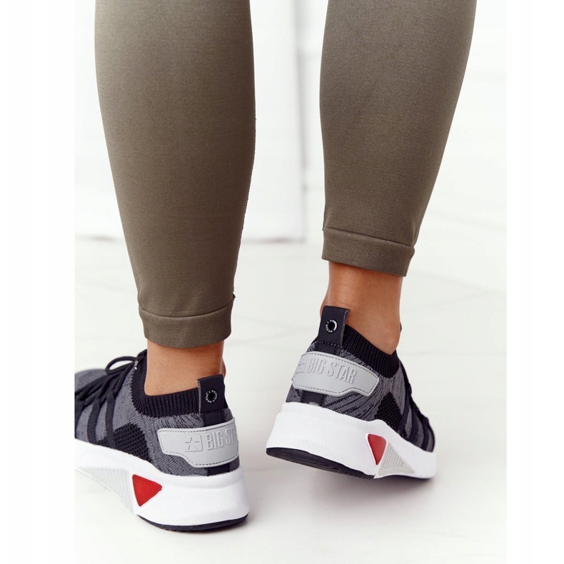 Pantofi sport pentru femei Memorie Spumă Big Star HH274532 gri închis 2