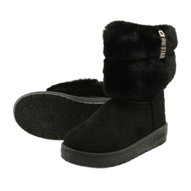 Femei Mukluki Warmed Big Star II274123 Negru 4