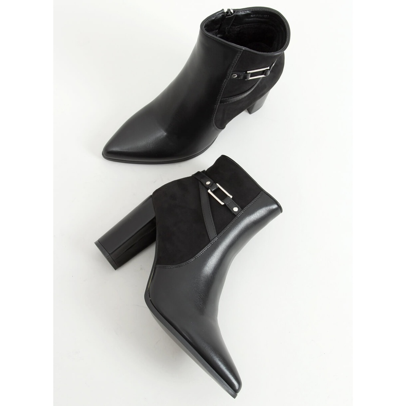 Cizme negre cu toc înalt E9306 Negru 1 Cizme negre cu toc înalt E9306 Negru 1