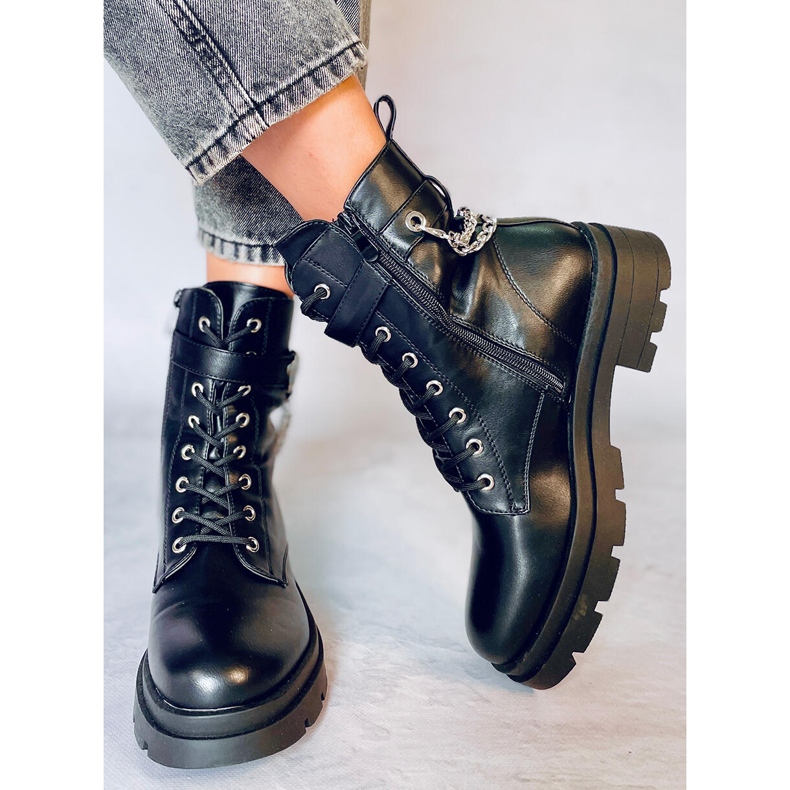 Muncitori negri cu lanțuri RQ381 Negru 2