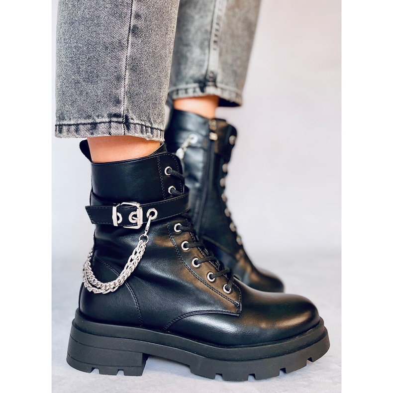 Muncitori negri cu lanțuri RQ381 Negru 1