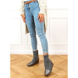 Gri Sock tocuri cu pană HQ887 Gri 1 Gri Sock tocuri cu pană HQ887 Gri 1