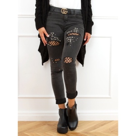 Cizme negre cu tălpi groase 9B1053 Negre negru 1