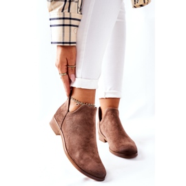 Vinceza Cizme de damă din piele de căprioară bej Joaliene 2