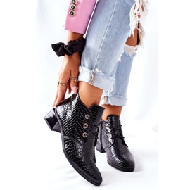 Vinceza Cizme negre cu toc înalt Albeq negru 2