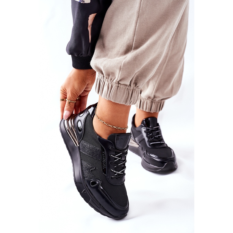 Vinceza Încălțăminte sport pentru femei Adidași Negru Manitoba 2