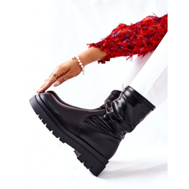 S.Barski Cizme de femei Doubler negre cu coadă elastică negru 1 S.Barski Cizme de femei Doubler negre cu coadă elastică negru 1