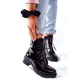 S.Barski Cizme de Damă Lacuit Negru Maniana 2