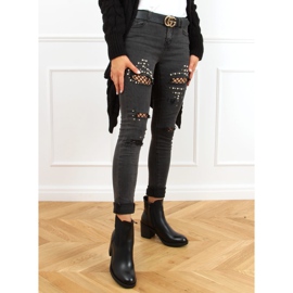 Ghete Chelsea negre, negre 9565 Negre negru 1