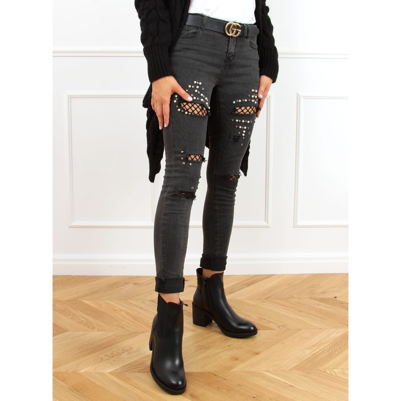 Ghete Chelsea negre, negre 9565 Negre negru 1