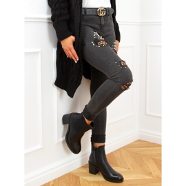 Ghete Chelsea negre, negre 9565 Negre negru 2