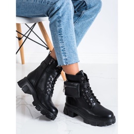 SHELOVET Muncitori calzi cu buzunar negru 1