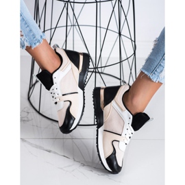 SHELOVET Tenisi Colorati Cu Plasa bej negru 1