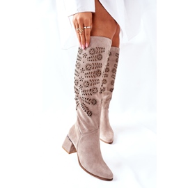 Lewski Shoes Cizme Lewski din piele de căprioară Maro Romena 2