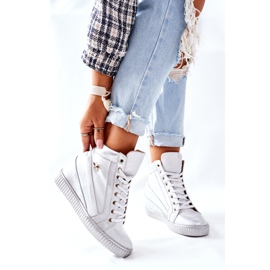 Lewski Shoes Pantofi sport din piele pentru femei Lewski Silver 3079 argint 2