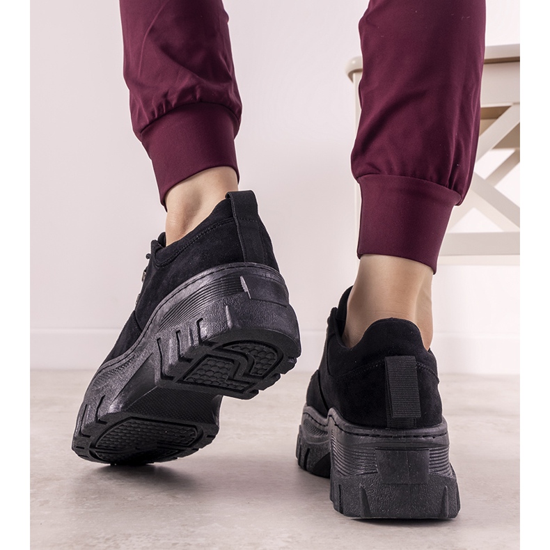 Adidași sport negri pentru femei Keygo negru 1