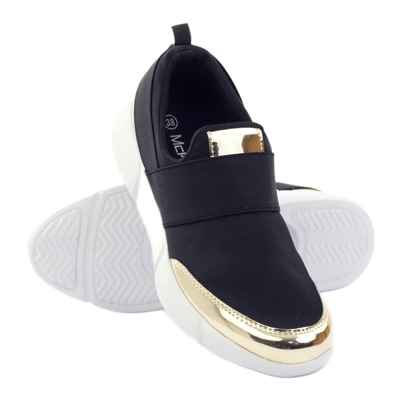 McKey Pantofi sport softshell de aur negru galben 3