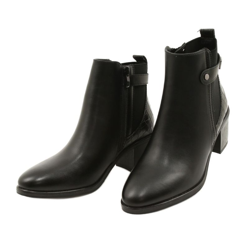 Cizme izolate clasice pentru femei Sergio Leone BT630 Negru 3 Cizme izolate clasice pentru femei Sergio Leone BT630 Negru 3