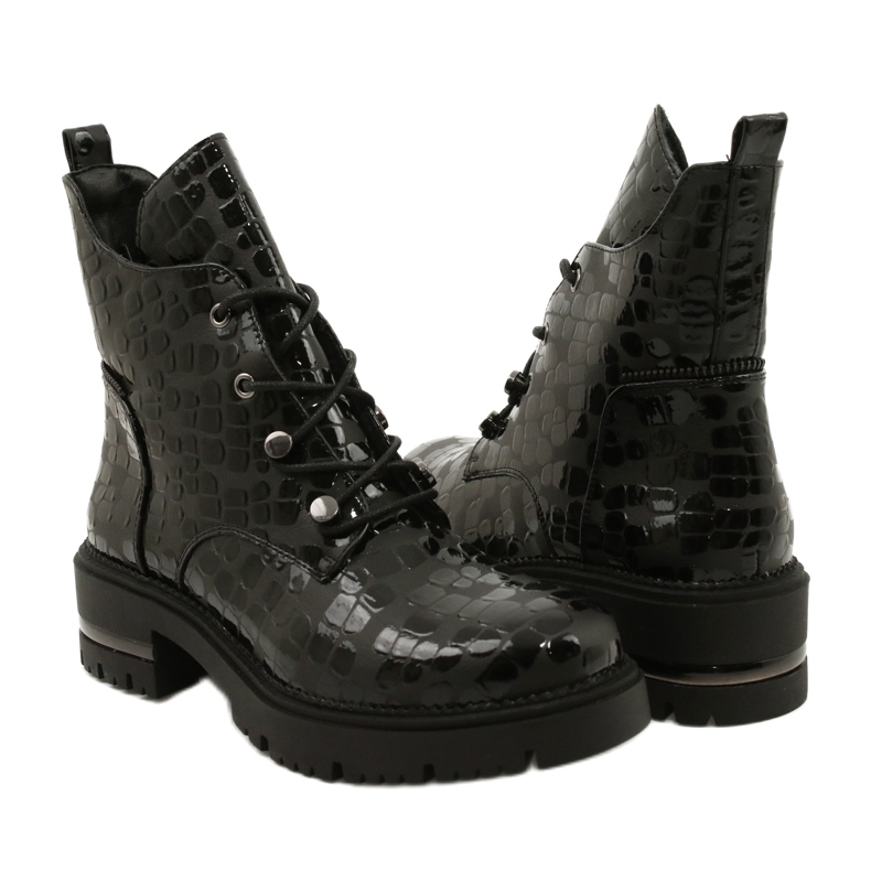 Cizme elegante Sergio Leone TR744 negru 5